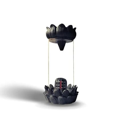 ONTO ShivLinga Incense Holder Backflow with 30 Back Flow Cones Home Decor Dropping Smoke Shiva Statue Idol Aromatherapy Aadi Yogi Smoke Fountain Sawan Rakshabandhan Gurupurnima