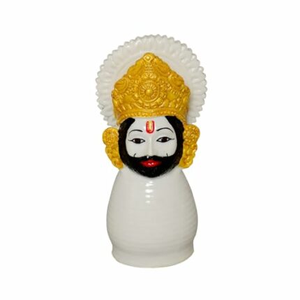 Efinito Khatu Shyam Ji Statue Shyam Baba Murti Idol Statue Sculpture (White Face)