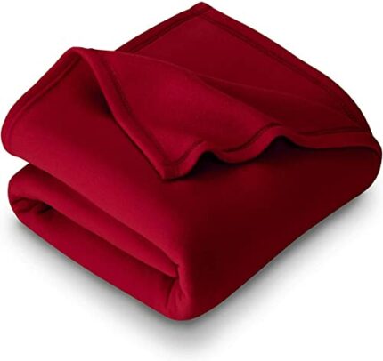 Efinito Polar Fleece Single Blanket (Maroon) skinfriendly, Pack of 1