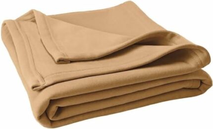 Efinito Stylish Supersoft Plain Double Bed Lightweight Ac Fleece Blanket for Bedroom Living Room (90x90inch, Pack of 1, Multicolour