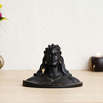 Adiyogi Shiva Statue for Car Dash Board, Pooja & Gift, Mahadev Murti, Idol, Lord Adiyogi Shankara for Home Decor (Item 3)