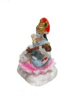 Efinito Maa Saraswati Murti for Home and Puja, God Home Decor Spiritual Puja Vastu Showpiece Figurine - Religious Murti Pooja Gift Item, Multicolor., Resin. - Image 3