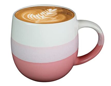 Efinito Ceramic Coffee Mug Milk Cup for Home & Office Gift (Pink) - 450 ML