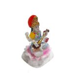 Efinito Maa Saraswati Murti for Home and Puja, God Home Decor Spiritual Puja Vastu Showpiece Figurine - Religious Murti Pooja Gift Item, Multicolor., Resin. - Image 4