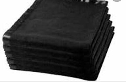 Efinito Pure Wool Blanket with Ultra Satin Single Bed Size 60?90 inch for Hotel Hospital Guest House Purpose Colour Black (Pack of 3)
