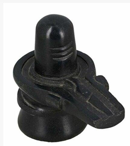 Efinito Marble Shiva Shivling Idol Pooja God Statue (Black)