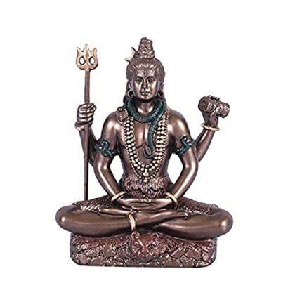 Efinito Lord Shiva Idol Shiv Padmasana Sitting Statue | Diwali Gift for Family and Friends (3.1 Inches)