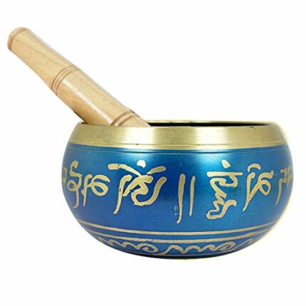 Efinito Singing Bowl?| Tibetan Buddhist Prayer Instrument With Wooden Stick | Meditation Bowl | Music Therapy | 3.5 Inches Approx