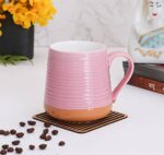 Efinito - Ava Ceramic Coffee Tea Milk Mug, 1-Piece, 300ml, Blush Pink