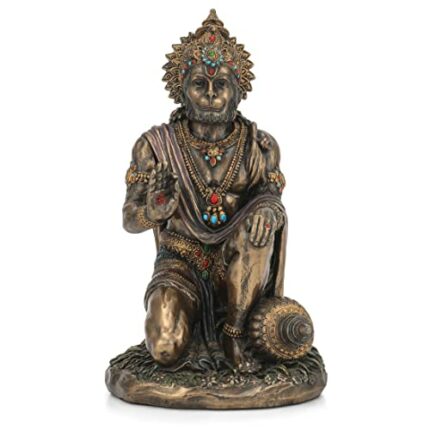 Efinito Medium Porcelain Hanuman Idol 11.43 X 11.43 X 19.05 cm