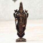 Efinito  3.25 inches, Handmade Copper Balaji Idol Spl, 80 Grams, Patina Antique Finish, Pack of 1 Piece