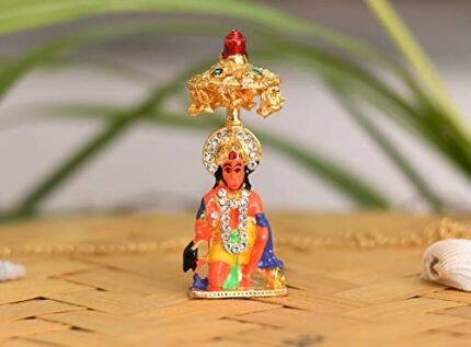 Efinito Lord Hanuman Showpiece 7.5 x 3.5 cm Multicolour, 1 Piece, Aluminium