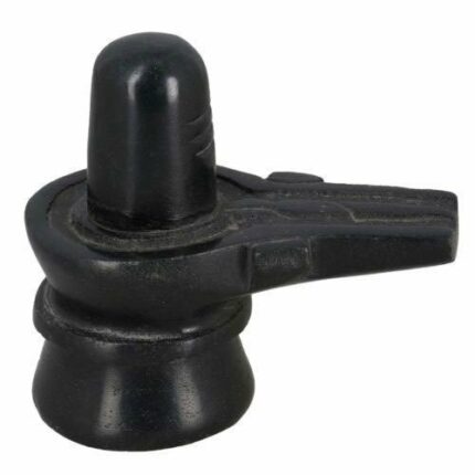 Efinito Stone Black Shivling For Home Pooja (Size 5X6 Cm)