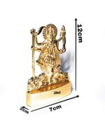 Efinito Metal Maa Kali Auspicious Indian Art Statues Idol Showpiece- Golden, Small - Image 4