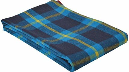 Efinito Luxury Pure Wool Blanket Single Bed for Hotel/Guest House/Hospital/College Pack of 1 (Multicolor)