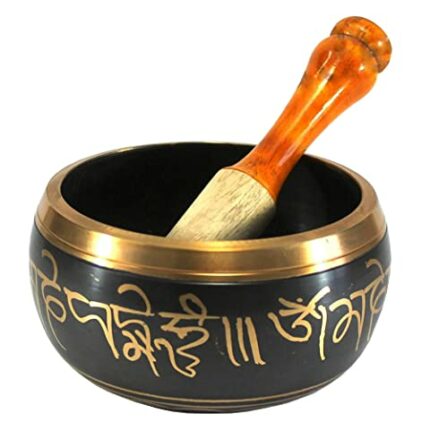 Efinito - 5 inches - Singing Bowl Tibetan Buddhist Prayer Instrument With Striker Stick | OM Bell | OM Bowl | Meditation Bowl | Music Therapy