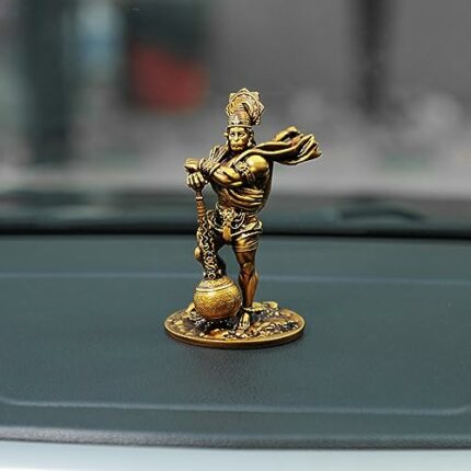 Efinito Car Dashboard Resin Bahubali Hanuman Idol Home Decor Item Hanuman Murti Statue for Gift (1 Piece)