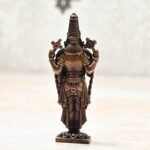 Efinito  3.25 inches, Handmade Copper Balaji Idol Spl, 80 Grams, Patina Antique Finish, Pack of 1 Piece - Image 4