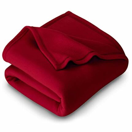 Efinito Fleece Blanket for Single Bed Soft, Woolen, Winter & Traveling Blanket Ideal AC & All-Season Blanket Polar Fleece & Micro Mink -60" X 90''-1 Pc, Maroon