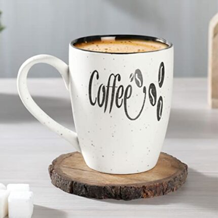 Efinito | Ceramic Serving Coffee Mug Tea Cup Matte Finish - 300 ML (Matte Coffee Bean, Pack of 1)