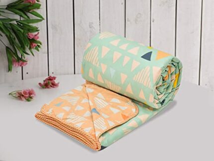 Efinito Super Soft Brushed Microfiber Cotton 2 Layer Breathable Single Dohar Lightweight Warm Bed Dohar 57X87(Inches) 144X220(CM) Microfiber Cotton Dohar Throws for Bed