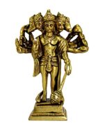 Efinito Brass Panchmukhi Hanuman Anjaneya Pavan Putra Bajrangbali Idol Murti Moorti Statue (6.5 Inch)