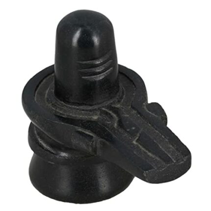 Efinito Black Marble Shiva Lingam Shiv Ling Mahadev Idol Murti Statue Moorti