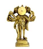 Efinito Brass Panchmukhi Hanuman Anjaneya Pavan Putra Bajrangbali Idol Murti Moorti Statue (6.5 Inch) - Image 4