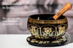 Efinito SB-OR-300-BK Ornamental Series Singing Bowl with Mallet, Cushion Ring, Display Box, 9.5cm - Image 2