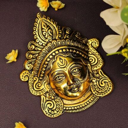 Efinito Shri Durga MATA Face for Wall Hanging/Durga Maa Face Mask Wall Hanging for Good Luck, Success and Prosperity