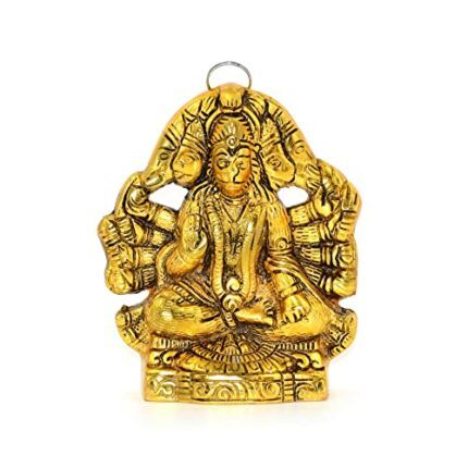 Efinito Panchmukhi Hanuman for Door Entrance Statue Wall Hanging Showpiece, (5.5 Inches, Height)