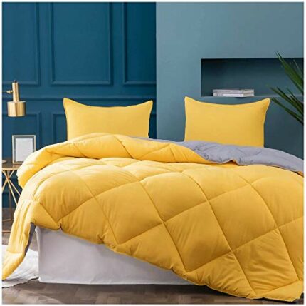 Efinito 250GSM Microfiber Reversible AC Comforter for Bed,Dual Color blankit