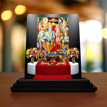 Efinito Ram Darbaar 5410 Car Dashboard Idols Figurine Showpiece|for Temples|for Home|All Purpose