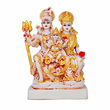 Efinito Resin Shiva Family Idol (18cmx12cmx07cm)