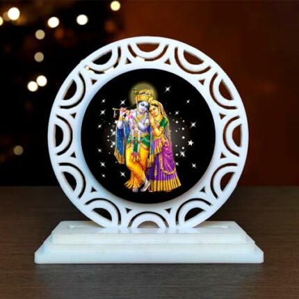 Efinito Radha Krishna Acrylic Car Dashboard Idols Figurine Showpiece