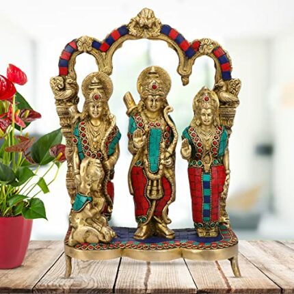 Efinito Brass Ram Darbar in Multicolor Height 11 Inch
