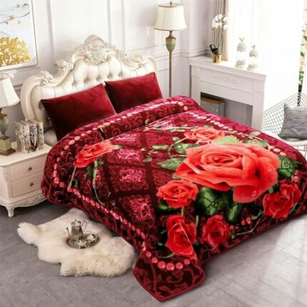 Efinito Premium Super Soft Plush Double Bed Blanket | Mink Heavy Woolen Blanket | Quilt | Rajai | Comforter Double Bed | Blanket for Winter | Blankets for Kids | Ac Blanket (87 X 87 in)