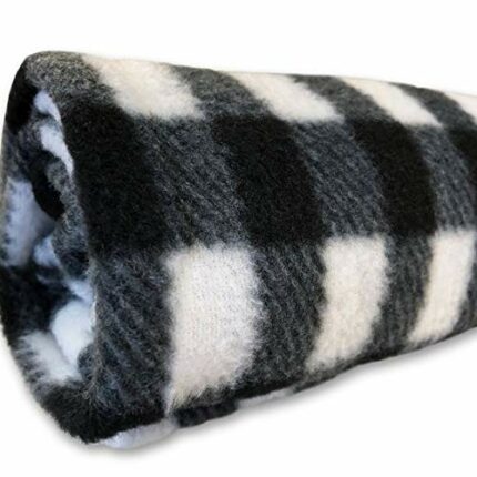 Efinito Black and White Acrylic Warm and Soft Single-Bed Blanket (200 cm x 130 cm)