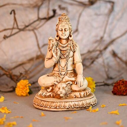 Efinito Bholenath Shiva Statue Hindu God Idol Statue for Pooja Lord Blessing Shanker Deity Figurine Home Office Temple Art D?cor.
