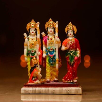 Efinito Polyresin Ram darbar Murti Statue Idol for Homew Pooja Room Home Decoration Idol 6 Inch