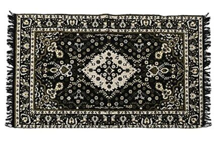 Efinito 4.5 x3 Feet Superfine Velvet Carpet|Rug|Living Room|Bedroom|Hall (Black)