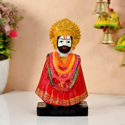 Efinito God Khatu Shyam ji Murti Lord Shyam Dev Spiritual Worship Vastu Murti Religious & Idol for Temple Home Decor Office D?cor Decoration Gifts for Family Friends Office Mother Father