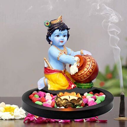 Efinito Baby Krishna Makhan Chor Idols Statue Showpiece murti from Living Room Home D?cor and Gifts 1sat