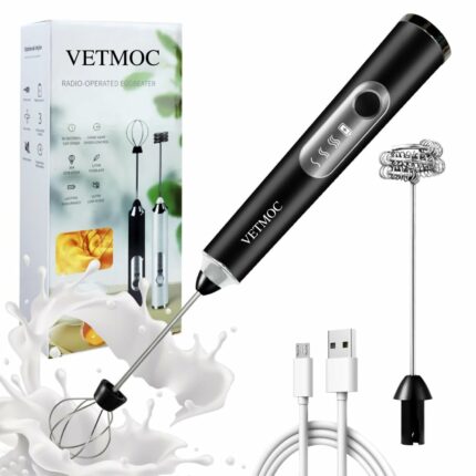 Efinito Electric Milk Frother, USB Rechargeable Hand Blender, Coffee Beater for Cappuccino, Foam Maker, Egg Beater, and Electric Blender for Milk - Perfect for Coffee, Smoothies, and Baking