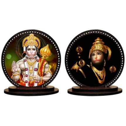 Efinito Hanuman/Bajrangbali Car Dashboard Idol Combo (Set of 2) Showpiece/Figurine