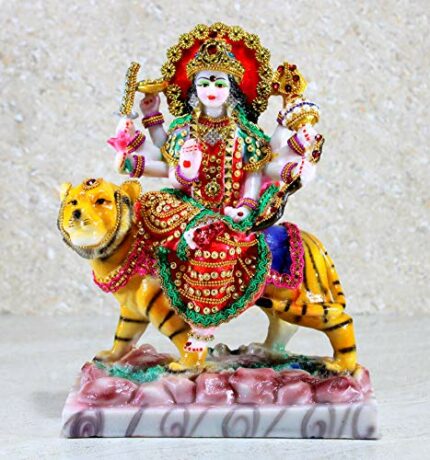 Efinito 10" Resin Maa Durga MATA Rani Idol Statue Murti Moorti for Home Mandir