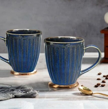 Efinito Glam Studio Coffee Mug Set of 2 Ceramic Mugs to Gift to Best Friend, Tea Mugs, Microwave Safe Coffee Mugs, Ceramic Tea Cups