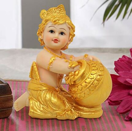 Efinito Resin Krishna Idol, Standard, Multicolour, 1 Piece