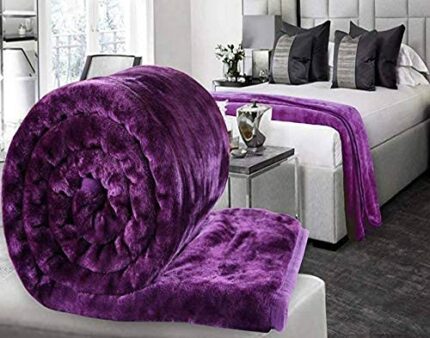 Efinito Microfibre 450TC Blanket(Double_Purple)