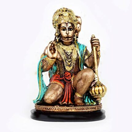 Fabric Hanuman Idol, 9x10x20 cm, Multicolour